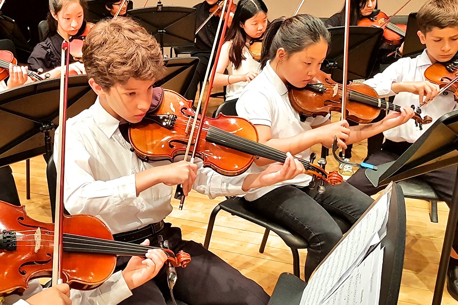 Elementary & Middle School Orchestras Tackle Challenging Pieces - Yongsan  International School of Seoul